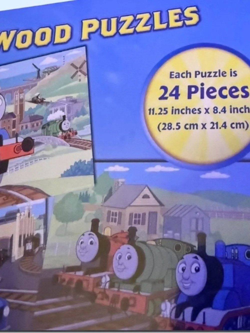 New~Thomas & Friends~Thomas The Tank Engine~3 Wooden Puzzles ~ 24 Pieces Each
